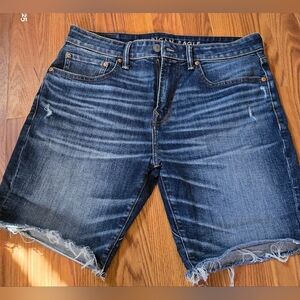 American Eagle Outfitters Men's Blue Denim Shorts